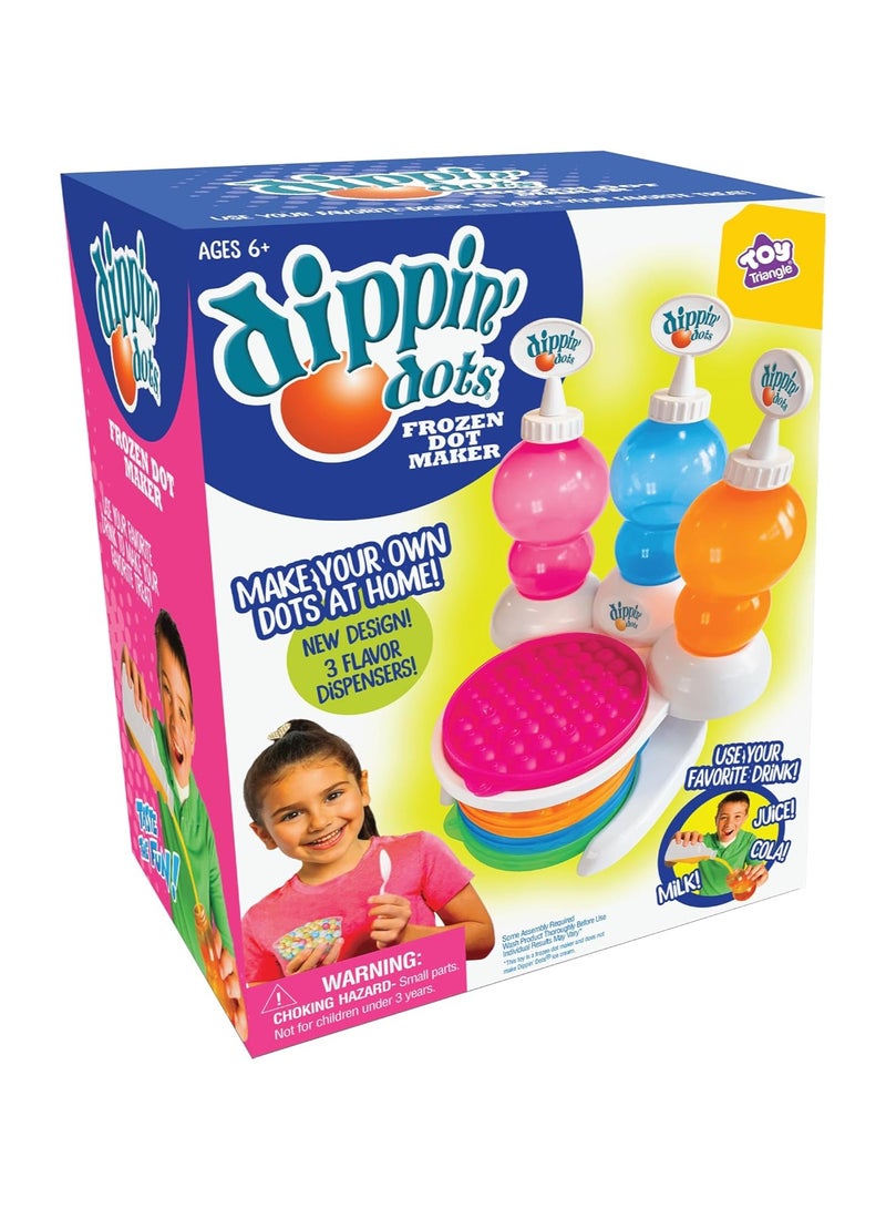 Dippin Dots Dippin' Dots 3 Orbit DIY Frozen Treat Maker for Kids â€“ Make Ice Cream Dots with Juice, Soda or Milk, Fun Kitchen Science Kit, Ages 6+ - Image 1